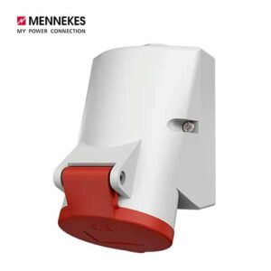 Wall mounted receptacle with TwinCONTACT 1724 Mennekes