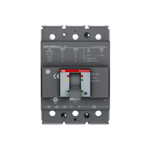 MCCB 3P 200-250A 25kA P1C 160 TMD ABB